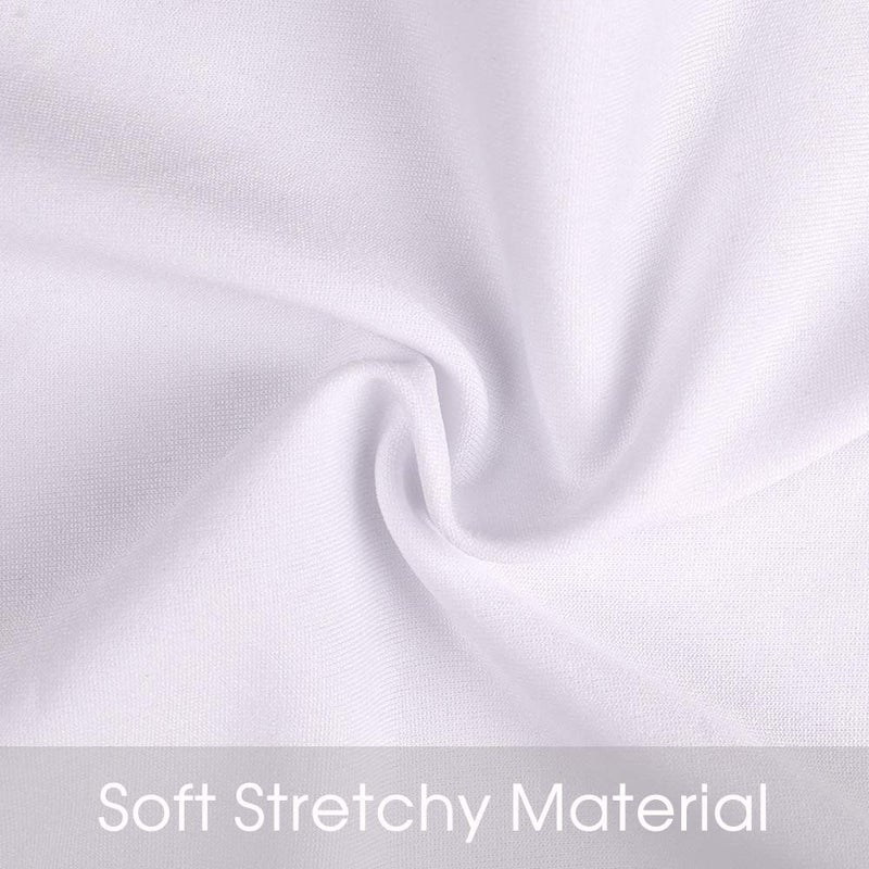 Desirable Life Pack of 50 Stretch Sequin Chair Sashes Chair Bands One-Sided Sequins Decor for Hotel Wedding Reception Party Event Chair Cover Decoration 4"x16" - Silver - Image 4