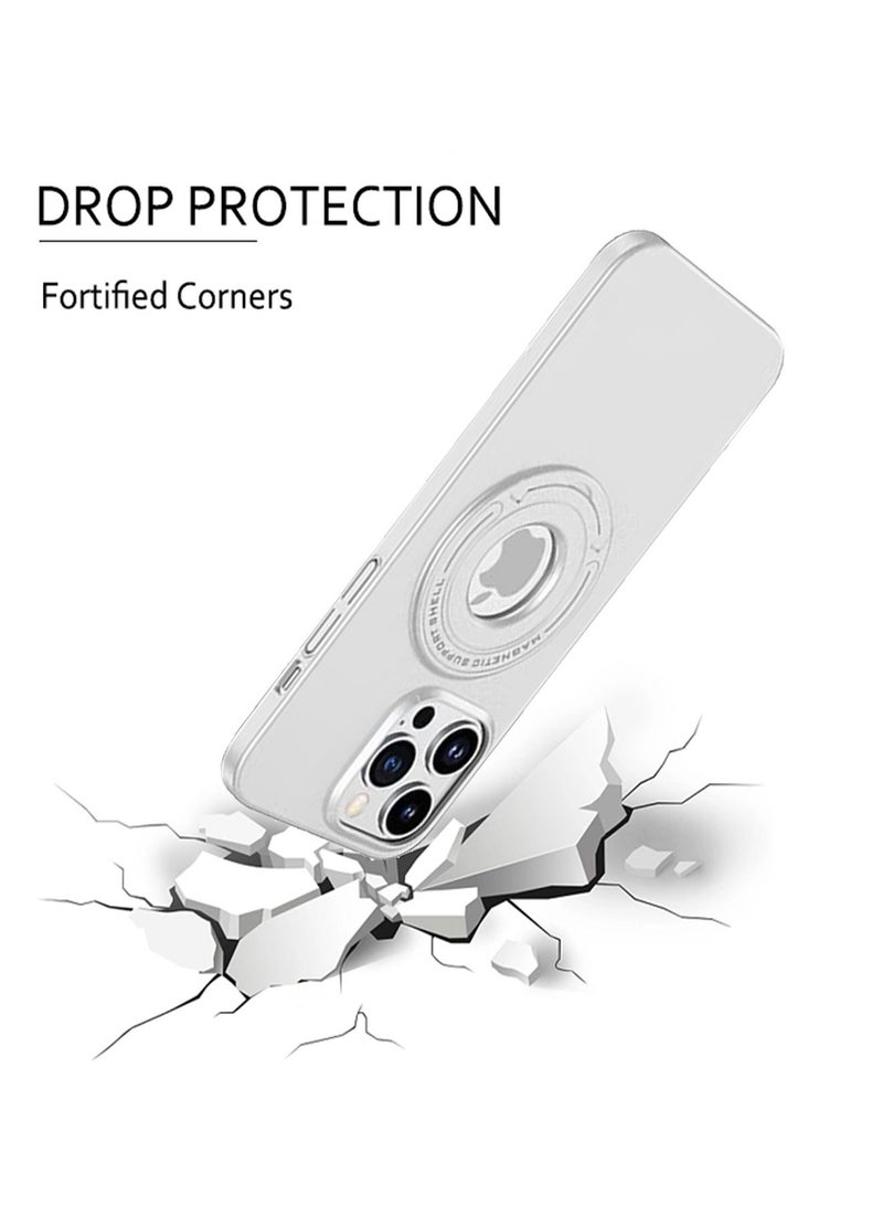 iPhone 15 Pro Max MagSafe Case Cover Protector Protection With Magnetic Wireless Charging Back Invisible Ring Stand Mobile Phone Holder Kickstand Cell Anti-scratch Anti-drop Shockproof Cover Accessory  - Image 2