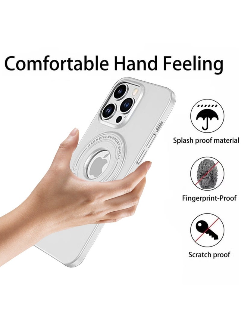 iPhone 15 Pro Max MagSafe Case Cover Protector Protection With Magnetic Wireless Charging Back Invisible Ring Stand Mobile Phone Holder Kickstand Cell Anti-scratch Anti-drop Shockproof Cover Accessory  - Image 3