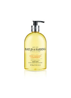 Baylis & Harding Baylis & Harding Liquid Hand Soap Wash with Dispenser, Sweet Mandarin & Grapefruit, 16.9oz/500ml 