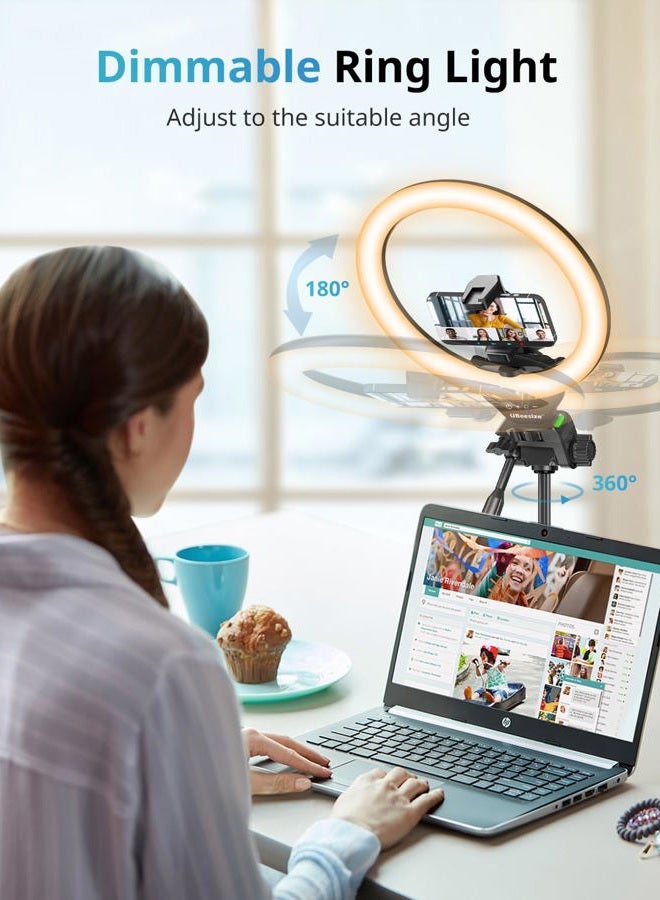 UBeesize 12'' RGB Selfie Ring Light with 62'' Tripod Stand for Video Recording＆Live Streaming(YouTube, Instagram, TIK Tok), Compatible with Phones, Cameras and Webcams - Image 5