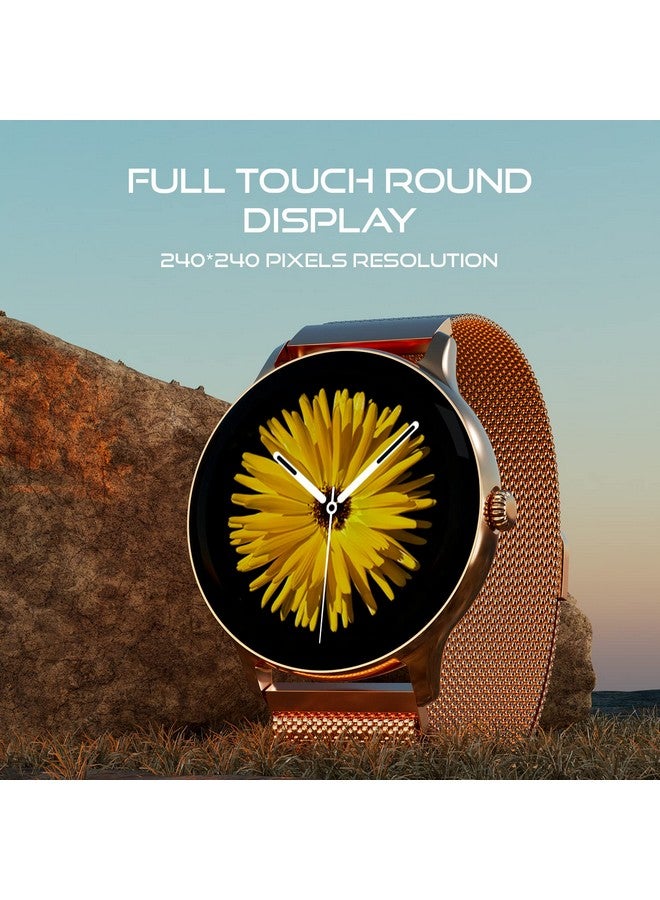 Fire-Boltt Phoenix Ultra Luxury Stainless Steel, Bluetooth Calling Smart Watch, AI Voice Assistant, Metal Body with 120+ Sports Modes, SpO2, Heart Rate Monitoring (Gold) - Image 3