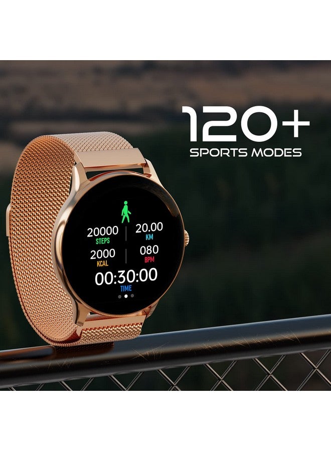 Fire-Boltt Phoenix Ultra Luxury Stainless Steel, Bluetooth Calling Smart Watch, AI Voice Assistant, Metal Body with 120+ Sports Modes, SpO2, Heart Rate Monitoring (Gold) - Image 5