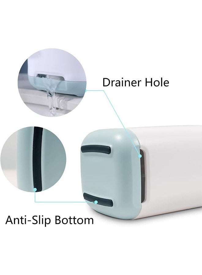 Toothbrush Holder with Anti-Slip Bottom-Made of PP and Abs Plastic Versatile Storage, Detachable for Easy Cleaning,3 Slots Electric Toothbrush and Toothpaste Holder Bathroom Organizer for Countertop. - Image 5