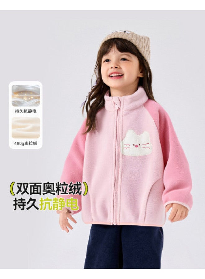 Doodle Home kids' Autumn Fleece Jacket, Stylish Boys' & Girls' Top, Baby Outerwear - Image 1