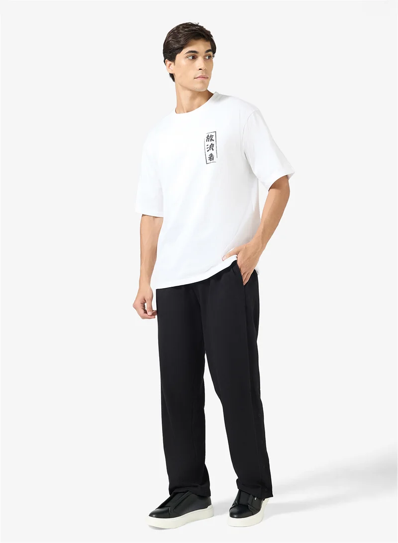 Seventy Five Relaxed Fit Popper button Joggers