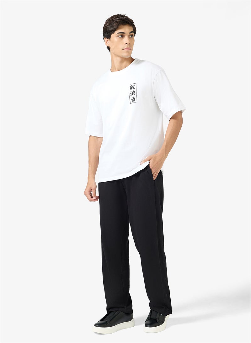 Seventy Five Relaxed Fit Popper button Joggers - Image 2