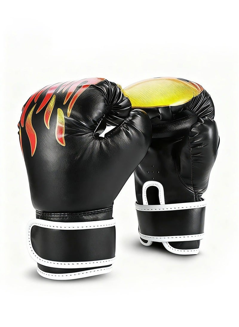 Arabest Boxing Gloves - Professional Training Sparring Gloves, 10 Oz Heavy Bag Punching Gloves , Boxing Gloves for Boxing, Kickboxing, Karate, Muay Thai, MMA Training (10oz, Black) - Image 1