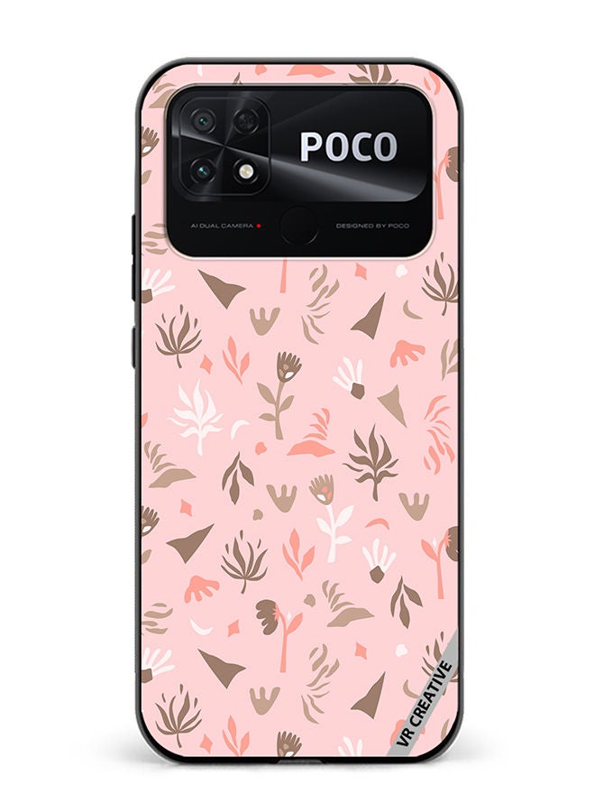 VR CREATIVE Protective Case Cover For Xiaomi Poco C40 Flower Seamless Pattern In Beautiful Abstract Style Design Multicolour - Image 1