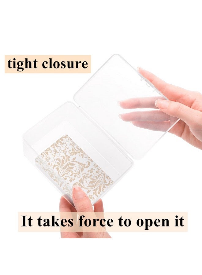 Tebery 20 Pcs Plastic Playing Card Cases Clear, Waterproof Card Deck Box for Game, Sturdy Trading Card Holder Organizer, Portable Card Game Storage Container for Party, Travel, Outdoors, Snap Closed - Image 5