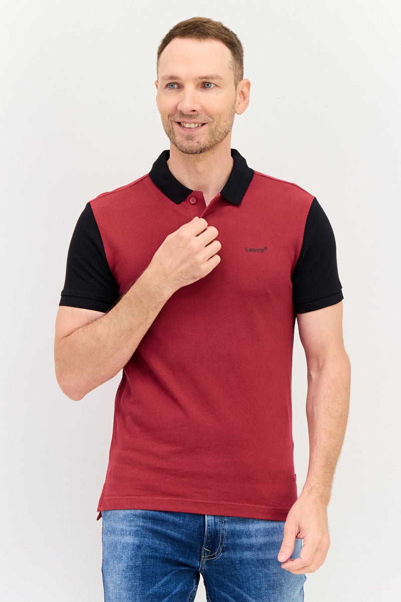Levi's تي شيرت بولو قصير الأكمام للرجال بتصميم عادي مع شعار العلامة التجارية، متعدد الألوان - Image 1