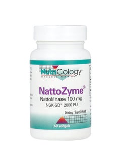 Nutricology Nutricology, NattoZyme® Nattokinase, 100 mg (2,000 FU), 60 Softgels  - Image 1