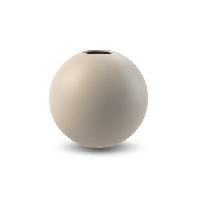 BALL VASE 8CM SAND