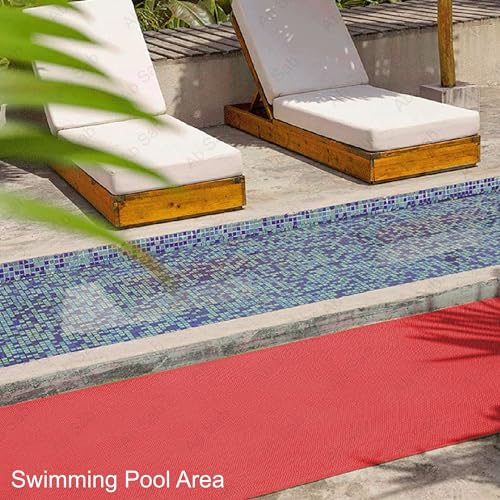 Ab Sab S-Mat Long Lasting Multi Purpose Rectangular Shape Mat For Entrance Doormat, Home, Bedroom, Bathroom Offices And Home Decoration,Water Resistant, (Material-Rubber) (2X6, Red) - Image 5