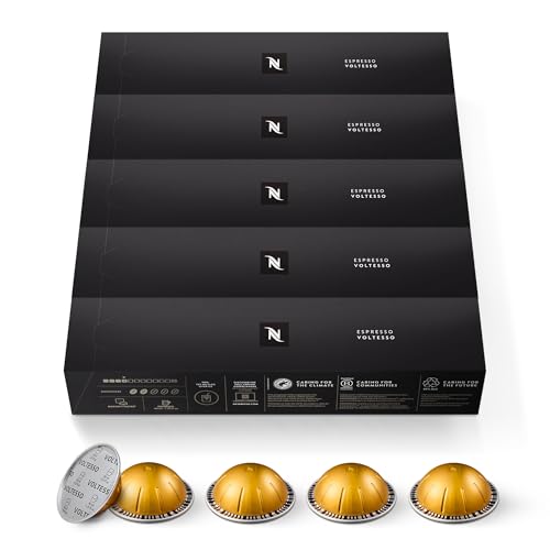 Nespresso Capsules Vertuo Voltesso Mild Roast Espresso 50Count Espresso Pods Brews 135oz - Image 1