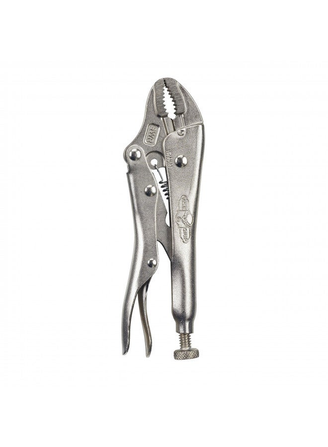 IRWIN VISE-GRIP Locking Pliers with Wire Cutter, 5-Inch, Curved Jaw (902L3)