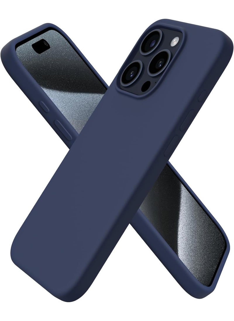 Houmt iPhone 15 Pro Case 6.1 Inch Liquid Gel Silicone iPhone 15 Pro Cover Inside Microfiber Soft Silky Touch Anti-Scratch Thin Shockproof Cover Compatible with iPhone 15 Pro  - Image 1
