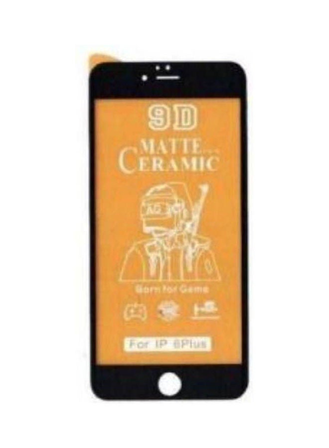 NIBEMINENT Matte Screen Protector Ceramic Anti-Fingerprint For Iphone 8 Plus Black-Clear