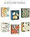 qiqee 79x43x96 6PCS Clash Flowers Paper Gift Bags with Tissue Paper Handles Medium Size Bags12pcs Tissue Paper - Image 4