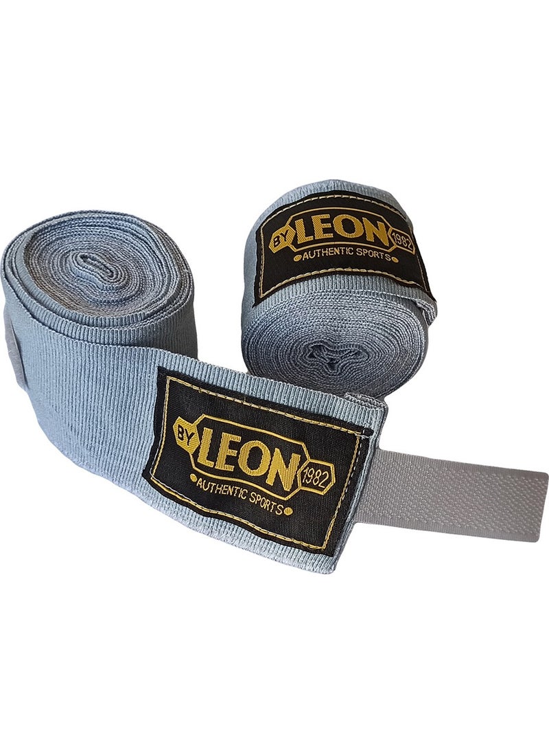By Leon 1982 Leon Elastic Boxing, Kick Boxing and Muay Thai Bandage 3.5 Meters Gray  - Image 2