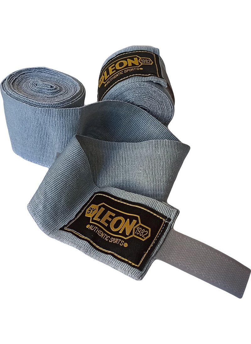 By Leon 1982 Leon Elastic Boxing, Kick Boxing and Muay Thai Bandage 3.5 Meters Gray  - Image 3