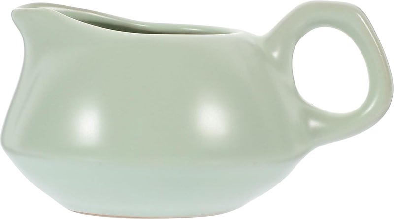 Ceramic Gravy Boat with Handle, Milk and Sauce Pitcher for Serving Condiments, 1pcs Porcelain Sauce Jug Suitable for Tabletop Use - Image 1
