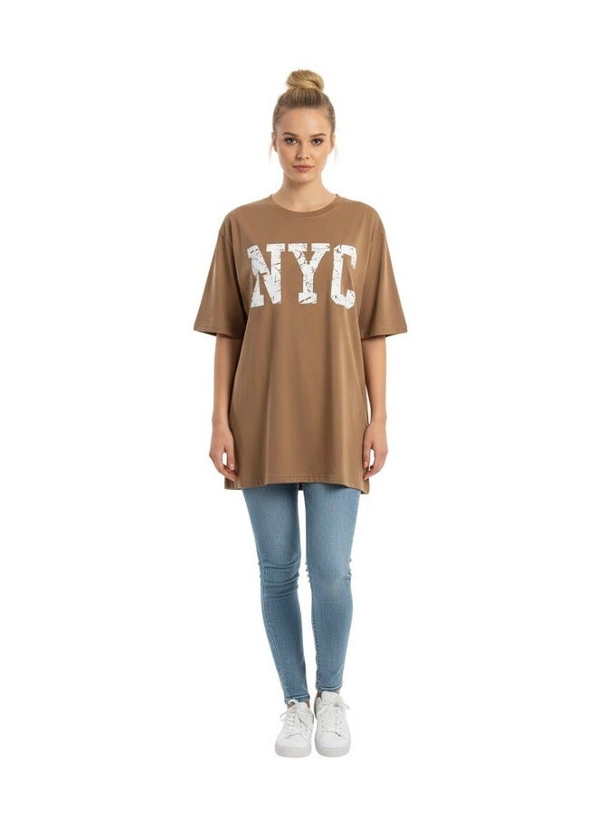 Mosca Women's Wear NYC Printed Short Sleeve Cotton T-Shirt - Image 1