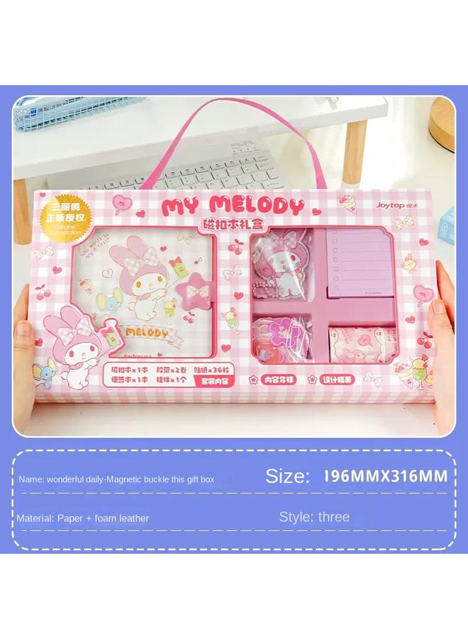 Bluejw Hand Ledger Sticker Suit High Color Value Kulomi Big Ear Dog Gift Box Full Set Of Melody Cute Girl Heart Walking Stick - Image 1