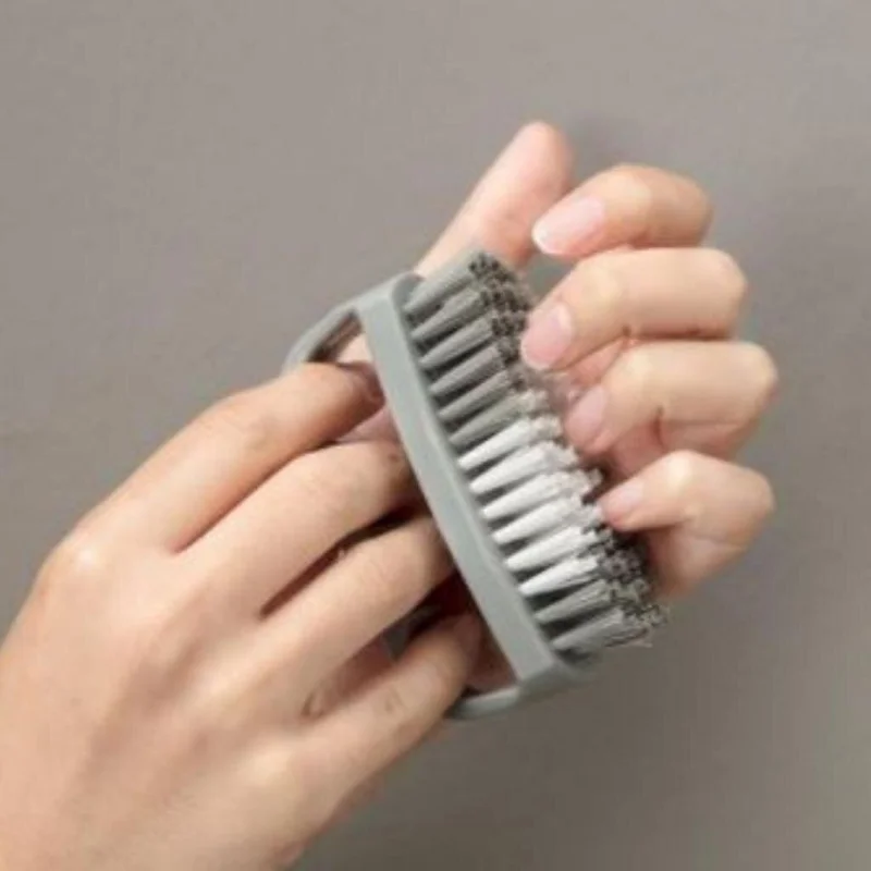 Rennway Plastic Practical Nail and Clothing Collar Cleaning Brush with Handle - TP-113