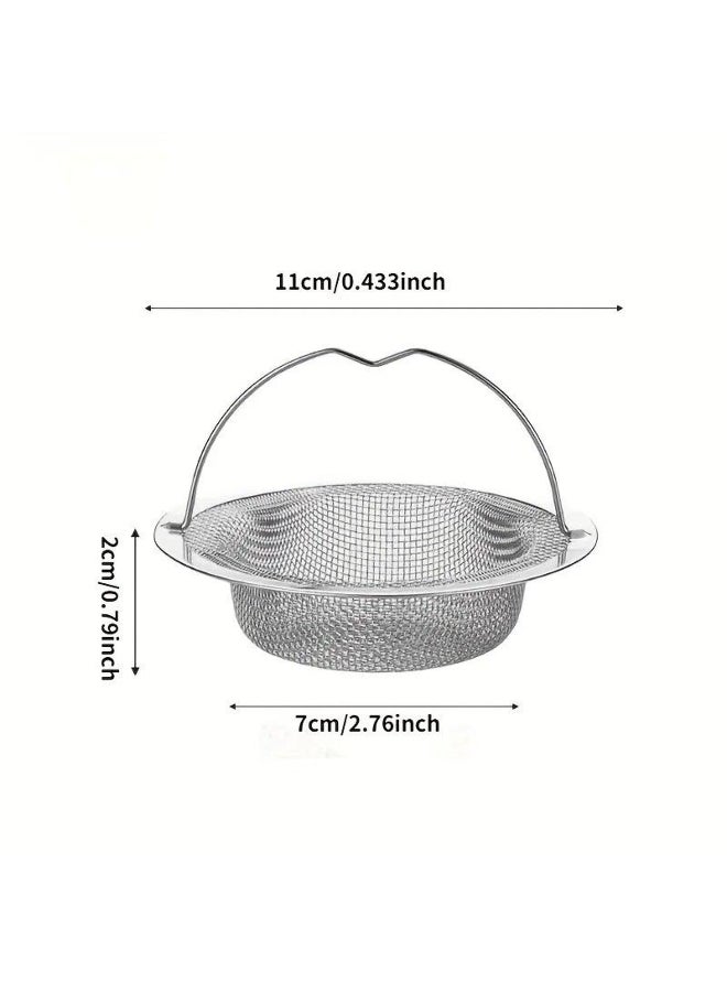 Stainless Steel Kitchen Sink Filter Shower Drain Hole Filter With Handle Sink Strainer Floor Drain For Kitchen 
