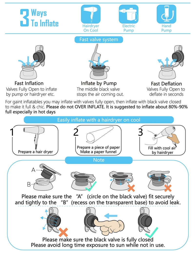 Jasonwell Big Inflatable Unicorn Pool Float Floatie Ride On with Fast Valves Large Rideable Blow Up Summer Beach Swimming Pool Party Lounge Raft Decorations Toys for Kids Adults - Image 5