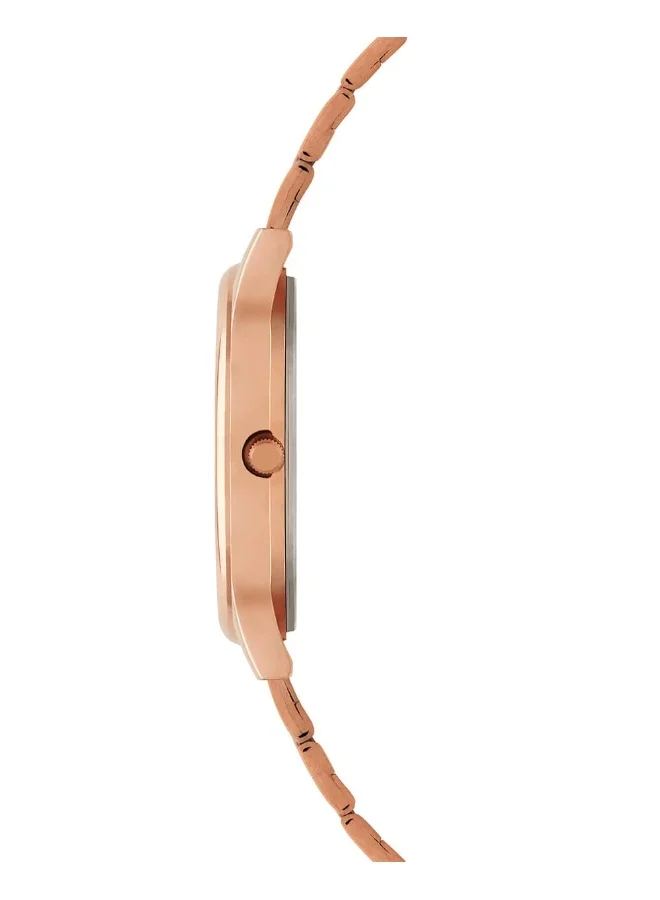 Chumbak TEAL by Chumbak abstract Peacock Watch, Metal link Strap