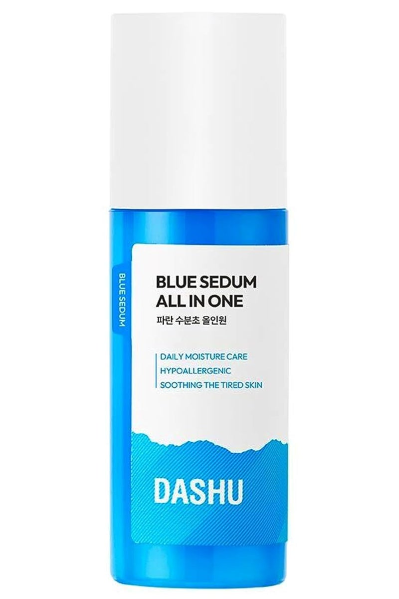 DASHU Blue Sedum Moist Allin One  Hydrating Moisturizer Face Cream w 8 Types of Hyaluronic Acids  Gentle Face Moisturizer 507 fl oz