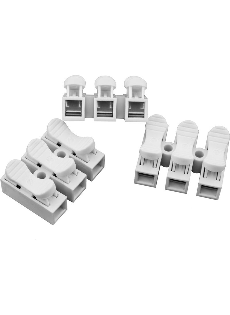 Tek-İş - Single-Work Spring Push-in Terminal Block 3 x 0.50-2.5 mm 3 Pieces - Image 1