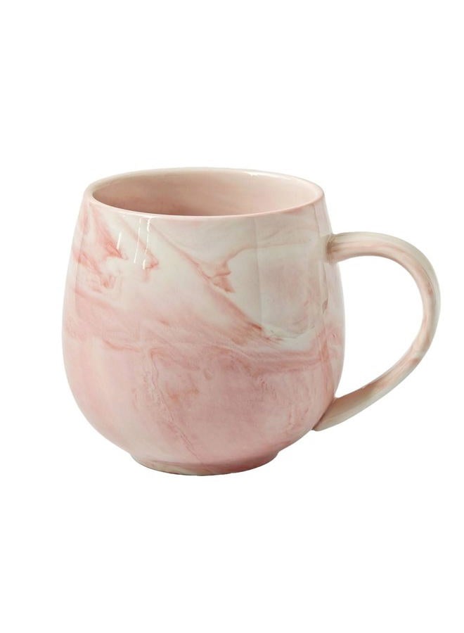 CDFZJC 10 oz Marble Ceramic Coffee Mug Pink Cappuccino Mug Espresso Cup Tea Latte Mugs Gifts for Women Birthday Christmas Wedding Dishwasher & Microwave Safe - Image 1