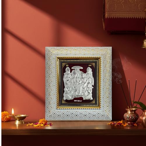 ARTSMINE – Silver Ram Darbar Wall Frame – 999 Silver Art|Premium Finish|Auspicious Spiritual Décor|Ideal for Pooja & Gifting – 1 Unit - Image 5