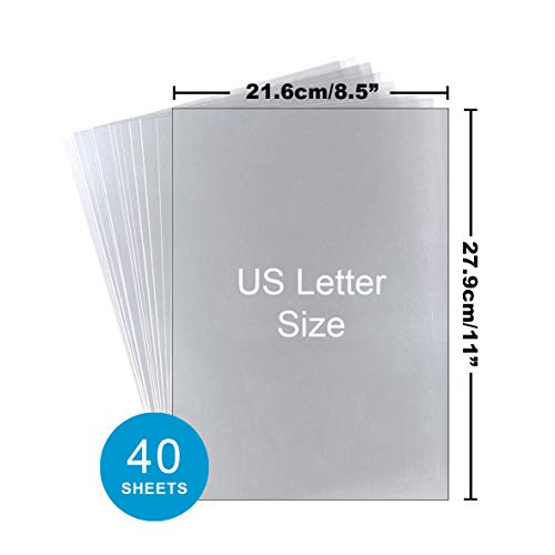 Craftiff Ohp Clear Printable Transparency Film 8.5 x 11 Inches for Overhead Projectors, for Laser Printers - 40 Sheets - Image 3