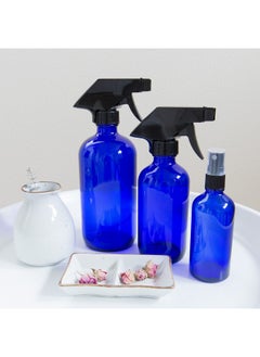 6 Pack Empty Cobalt Blue Glass Spray Bottles Refillable Containers 16 Oz 8 Oz 4 Oz Spray Bottles For Essential Oils Cleaning Products Durable Black Trigger Sprayer Fine Mist And Stream - pzsku/ZE46BAFEC5FA1F5FAD196Z/45/_/1707977010/07e64c6c-d03e-4646-80d3-7121c7316484