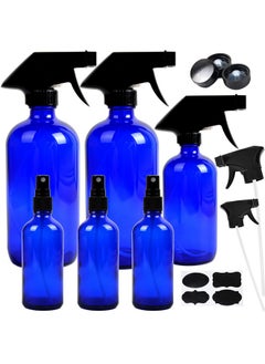 6 Pack Empty Cobalt Blue Glass Spray Bottles Refillable Containers 16 Oz 8 Oz 4 Oz Spray Bottles For Essential Oils Cleaning Products Durable Black Trigger Sprayer Fine Mist And Stream - pzsku/ZE46BAFEC5FA1F5FAD196Z/45/_/1707977016/ea4d6f6b-c7a7-4f44-b211-28f3983ad705