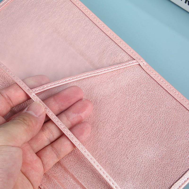 Pu Leather Passport Book Multifunctional Document Card Holder Travel Ticket Custom Luggage Tag K-Style Flip Passport  Cover - Image 4