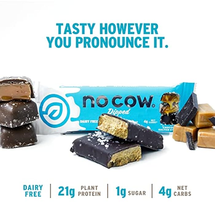 NO COW Chocolate Salted Caramel Dipped Protein Bar, 2.12 OZ - Image 3