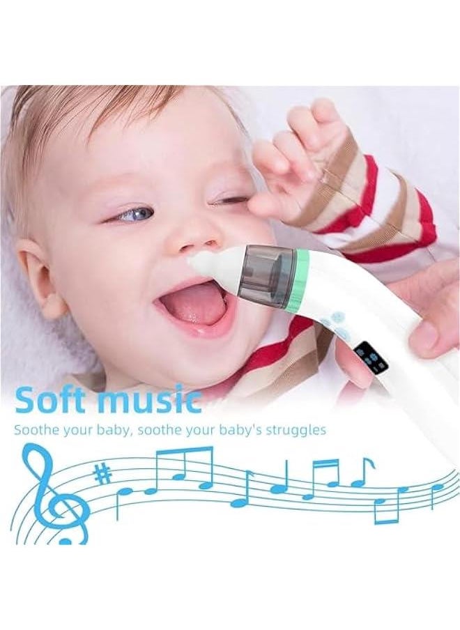 Gonice Baby and Toddler Electric Nasal Aspirator, Automatic Nasal Cleaner with 2 Sizes Silicone Head, Music and Light, USB Rechargeable Nasal Aspirator for Newborns, Babies and Toddlers  - Image 2