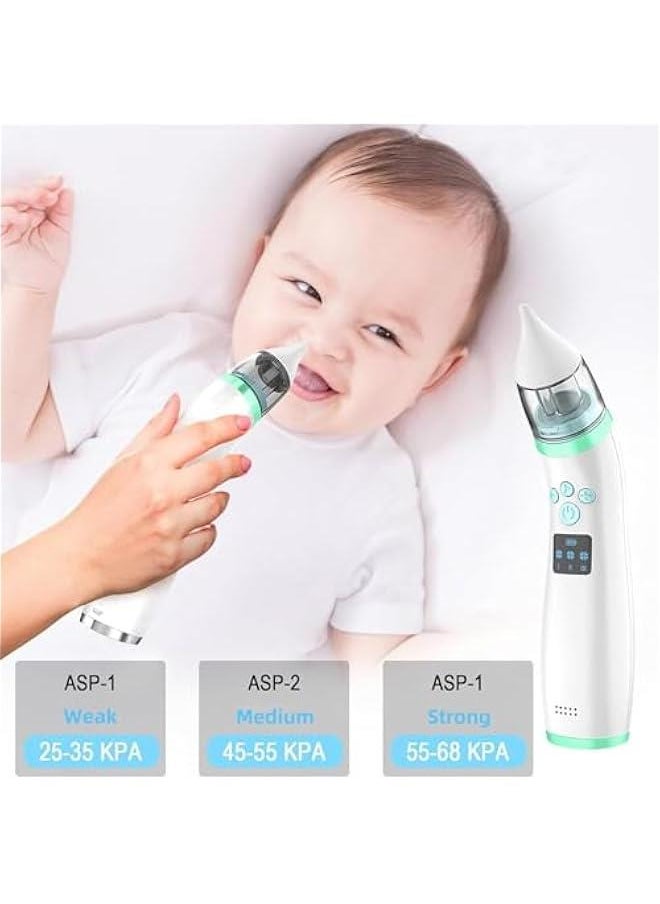 Gonice Baby and Toddler Electric Nasal Aspirator, Automatic Nasal Cleaner with 2 Sizes Silicone Head, Music and Light, USB Rechargeable Nasal Aspirator for Newborns, Babies and Toddlers  - Image 3