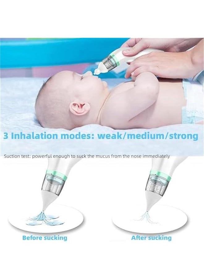 Gonice Baby and Toddler Electric Nasal Aspirator, Automatic Nasal Cleaner with 2 Sizes Silicone Head, Music and Light, USB Rechargeable Nasal Aspirator for Newborns, Babies and Toddlers  - Image 4