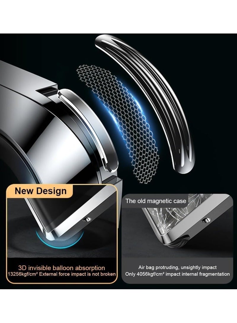 Realme 11 Pro Plus 5G Slim Magnetic Metal Frame Double Sided Clear Tempered Glass Shockproof with Camera Protection Cover - Image 4