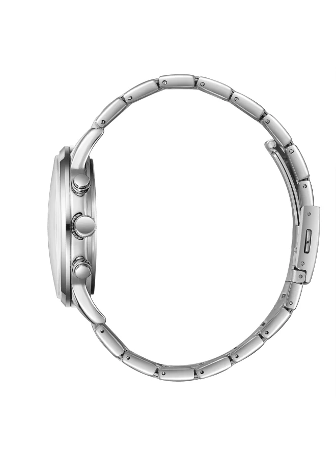 لي كوبر ساعة رجالية معدنية متعددة الوظائف ٤٤ مم