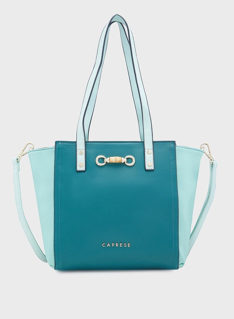 CAPRESE-EVA SATCHEL MEDIUM DARK GREEN - Image 1