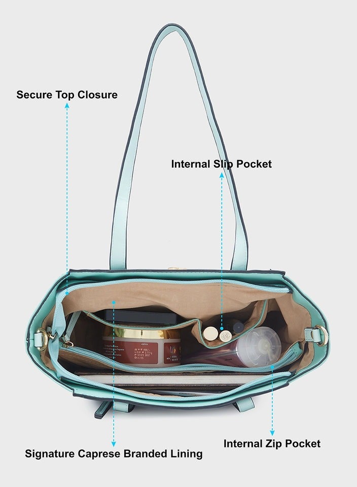 CAPRESE-EVA SATCHEL MEDIUM DARK GREEN - Image 5