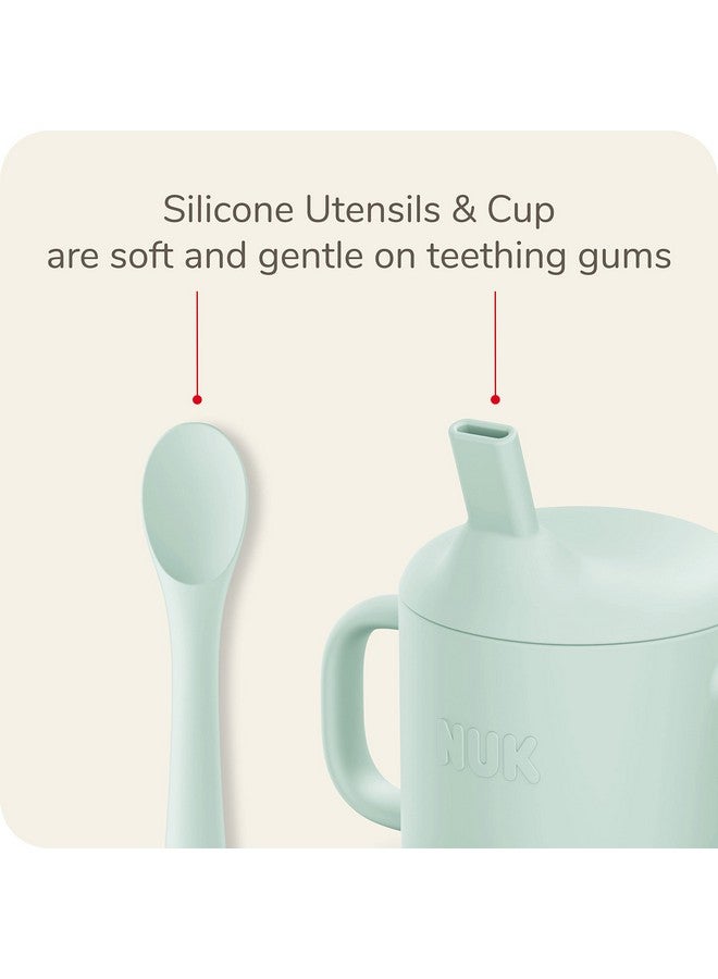 NUK Silicone Baby Spoons, Durable Silicone Material, Easy to Hold & Feed, Dishwasher-Safe, BPA-Free, Pack of 3 - Image 4