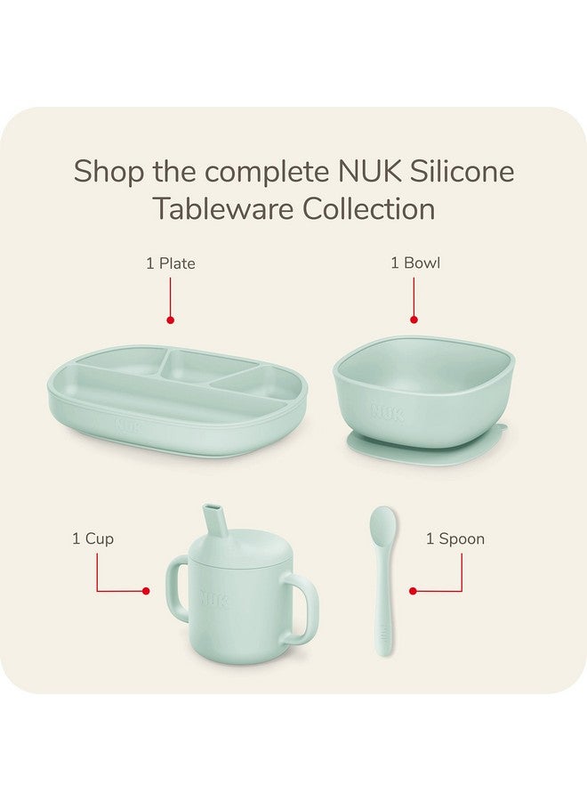 NUK Silicone Baby Spoons, Durable Silicone Material, Easy to Hold & Feed, Dishwasher-Safe, BPA-Free, Pack of 3 - Image 5